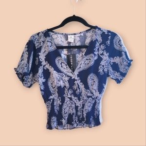 NWT Paper Crane Cropped Top Size XS